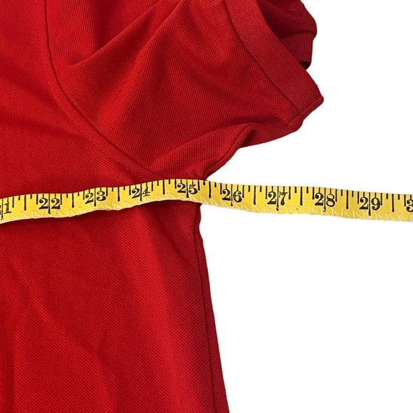 (6-164) NWT Izod Red Button Down Short Sleeve Polo - Picture 7 of 8